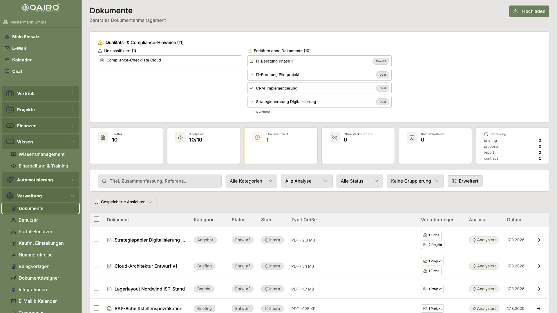 QAIRO Dokumentenmanagement