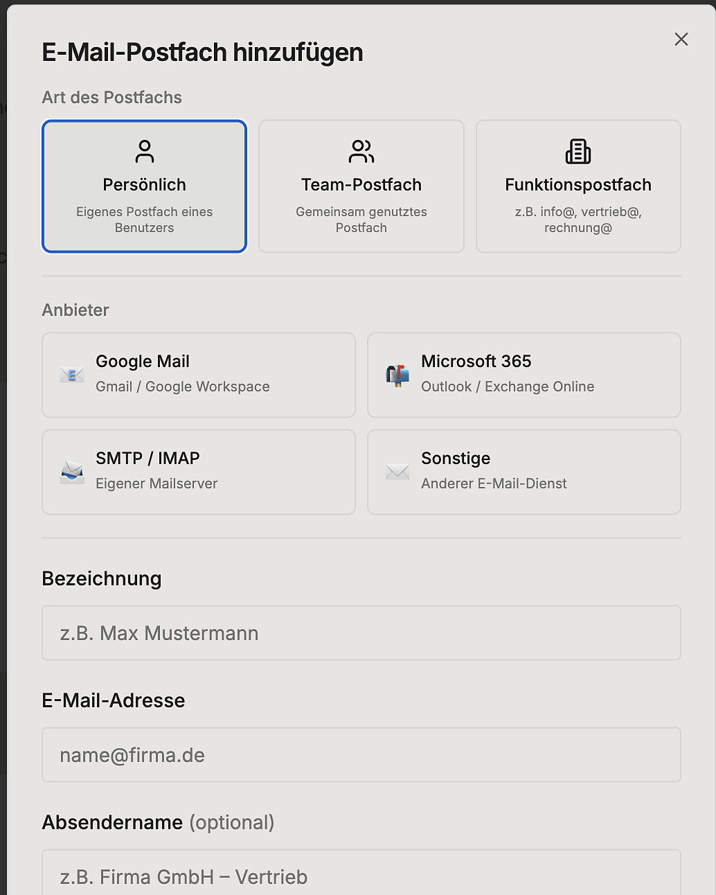 Sichere E-Mail-Anbindung