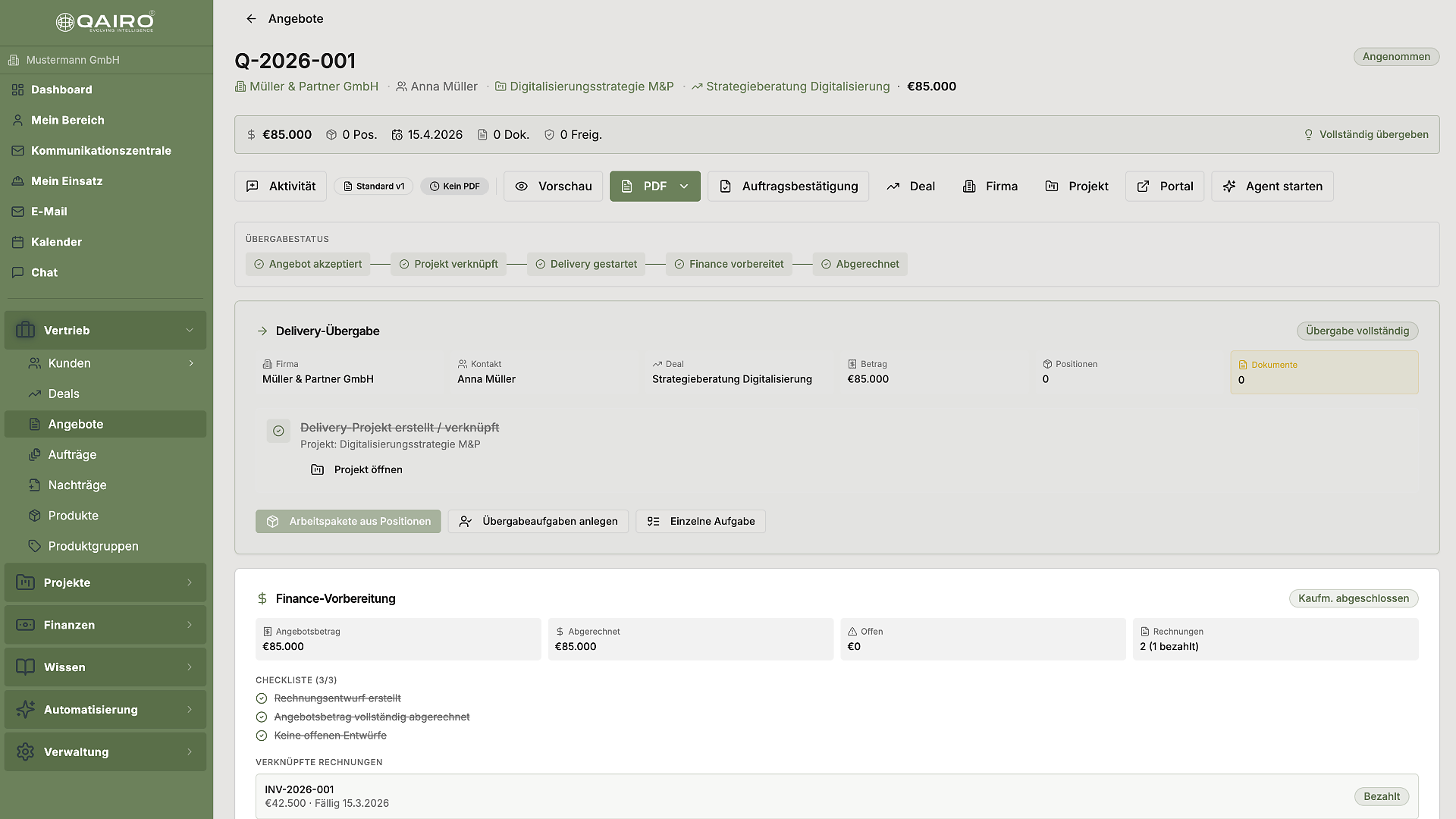 QAIRO ERP – Angebot